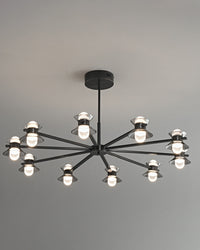 WOMO 6/8/10 Light Black Brass Chandelier-WM2226