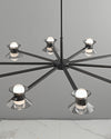 WOMO 6/8/10 Light Black Brass Chandelier-WM2226 thumbnail