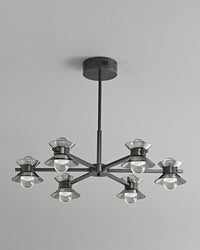 WOMO 6/8/10 Light Black Brass Chandelier-WM2226