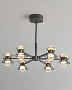 WOMO 6/8/10 Light Black Brass Chandelier-WM2226