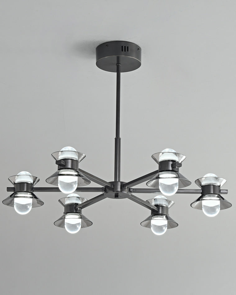 WOMO 6/8/10 Light Black Brass Chandelier-WM2226