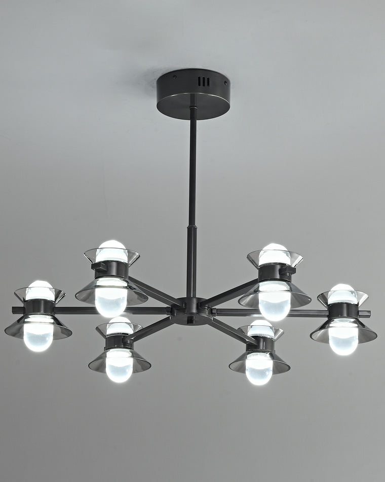 WOMO 6/8/10 Light Black Brass Chandelier-WM2226