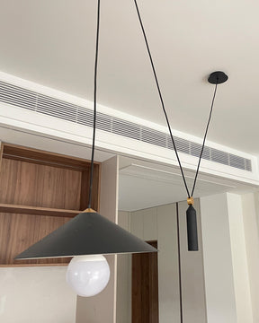 WOMO Cone Counterweight Pulley Swag Pendant Lamp-WM2230