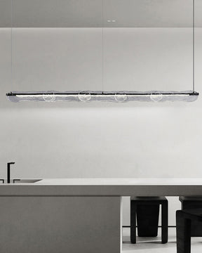 WOMO Hammered Glass Linear Chandelier-WM2233下架