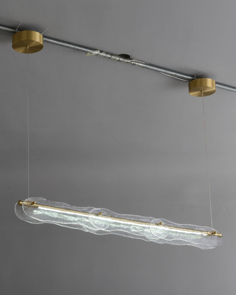 WOMO Hammered Glass Linear Chandelier-WM2233下架