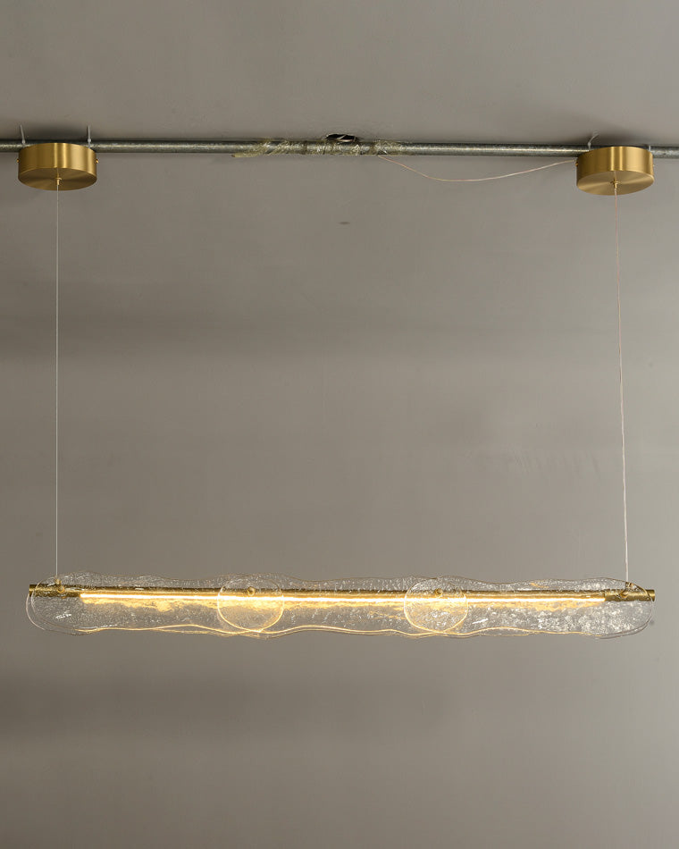 WOMO Hammered Glass Linear Chandelier-WM2233下架