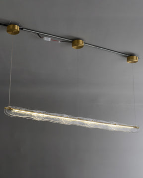 WOMO Hammered Glass Linear Chandelier-WM2233下架