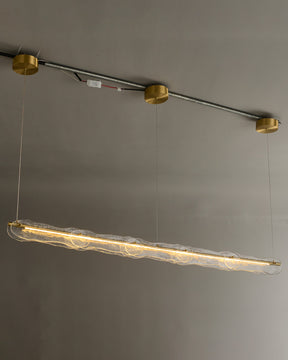 WOMO Hammered Glass Linear Chandelier-WM2233下架