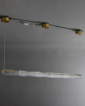 WOMO Hammered Glass Linear Chandelier-WM2233下架