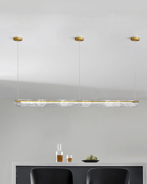 WOMO Hammered Glass Linear Chandelier-WM2233下架