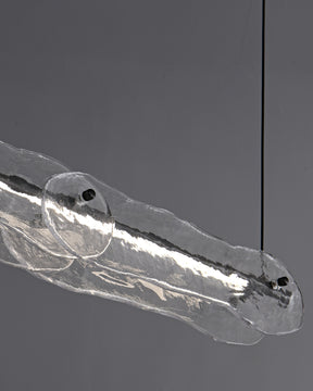 WOMO Hammered Glass Linear Chandelier-WM2233下架