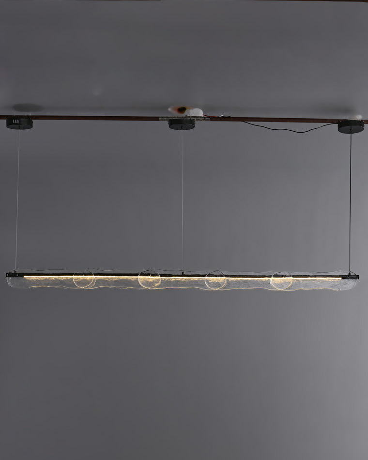 WOMO Hammered Glass Linear Chandelier-WM2233下架