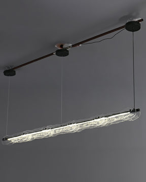 WOMO Hammered Glass Linear Chandelier-WM2233下架