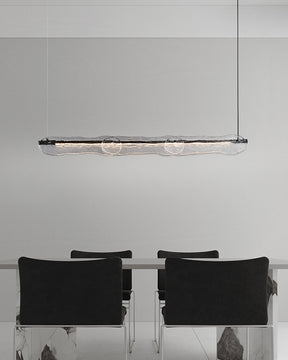 WOMO Hammered Glass Linear Chandelier-WM2233下架