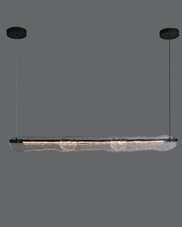 WOMO Hammered Glass Linear Chandelier-WM2233下架