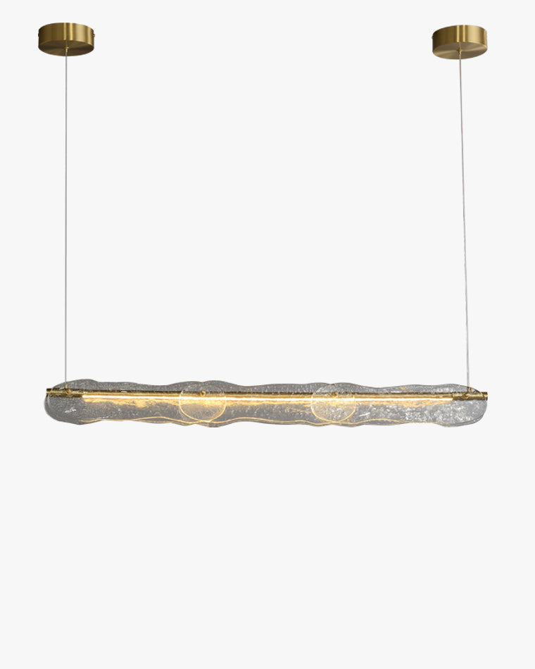 WOMO Hammered Glass Linear Chandelier-WM2233下架