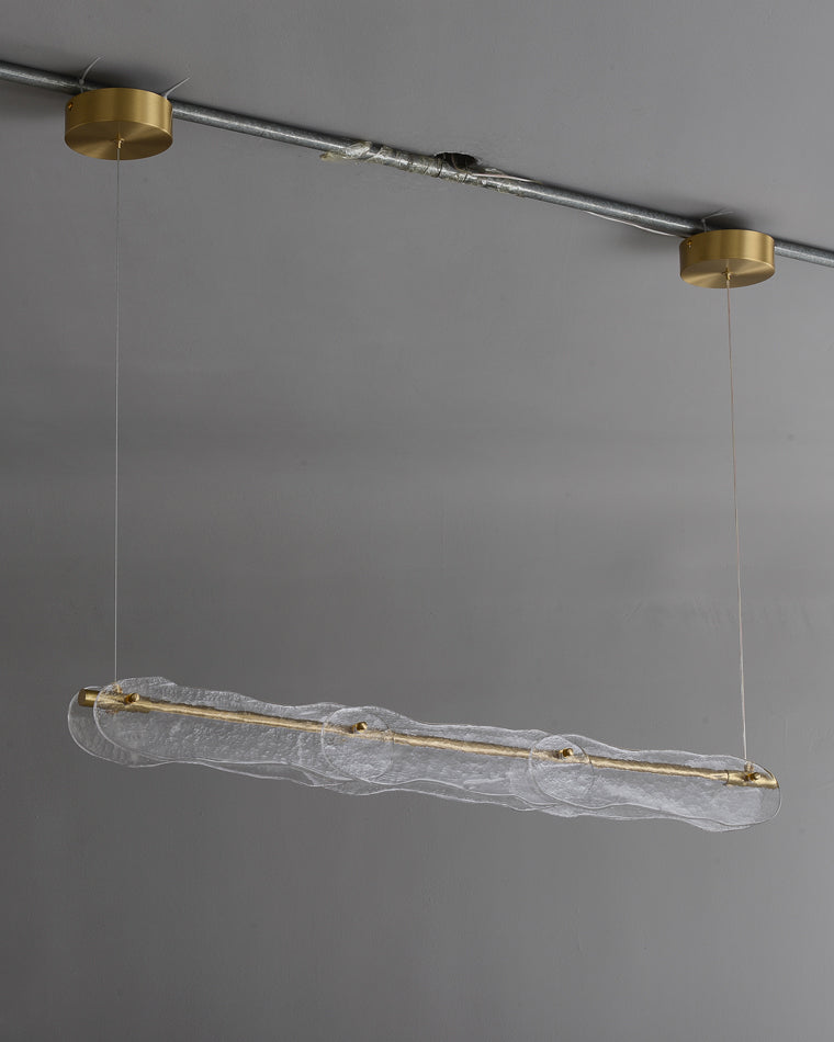 WOMO Hammered Glass Linear Chandelier-WM2233下架