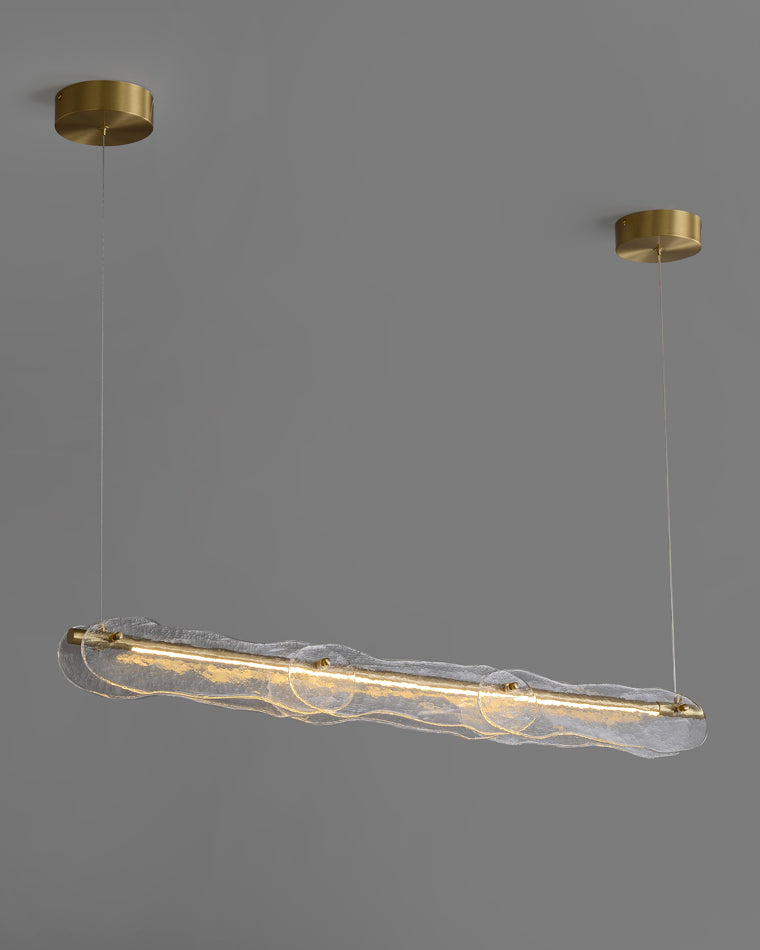 WOMO Hammered Glass Linear Chandelier-WM2233下架