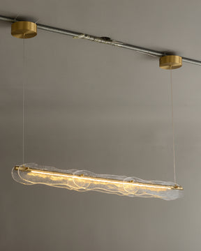 WOMO Hammered Glass Linear Chandelier-WM2233下架