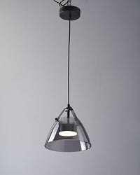 WOMO 3 Light Smoked Glass Pendant Light-WM2238