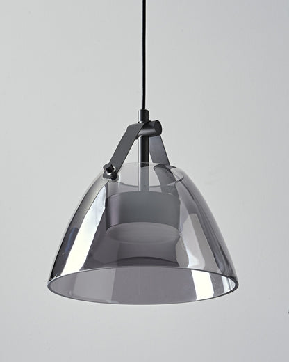 WOMO 3 Light Smoked Glass Pendant Light-WM2238