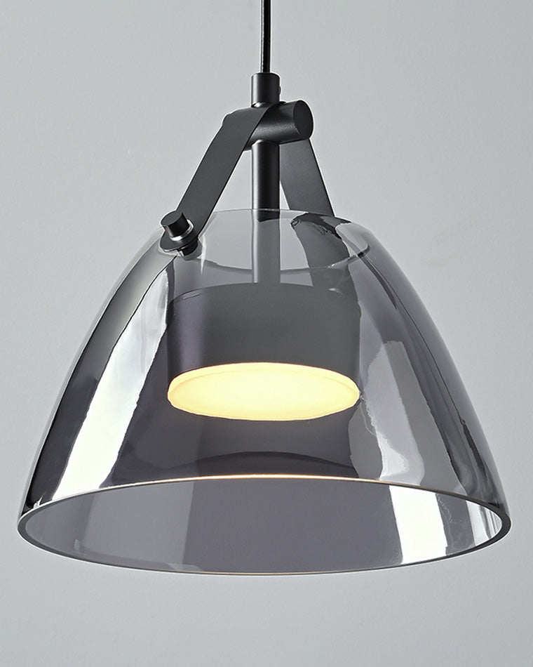 WOMO 3 Light Smoked Glass Pendant Light-WM2238