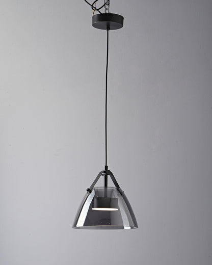 WOMO 3 Light Smoked Glass Pendant Light-WM2238