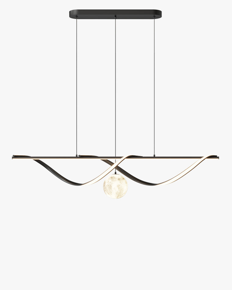 WOMO Moon Sculptural Linear Chandelier-WM2239