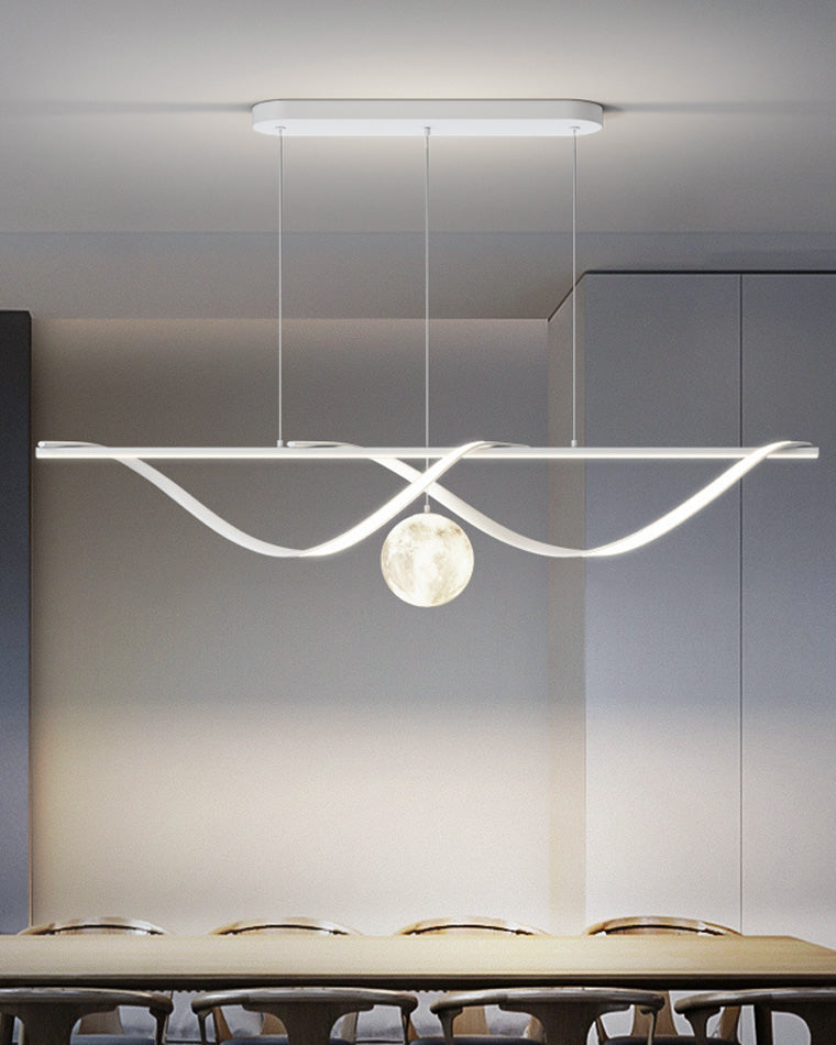 WOMO Moon Sculptural Linear Chandelier-WM2239