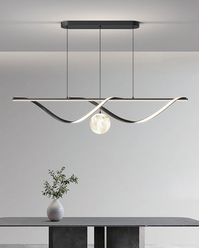 WOMO Moon Sculptural Linear Chandelier-WM2239