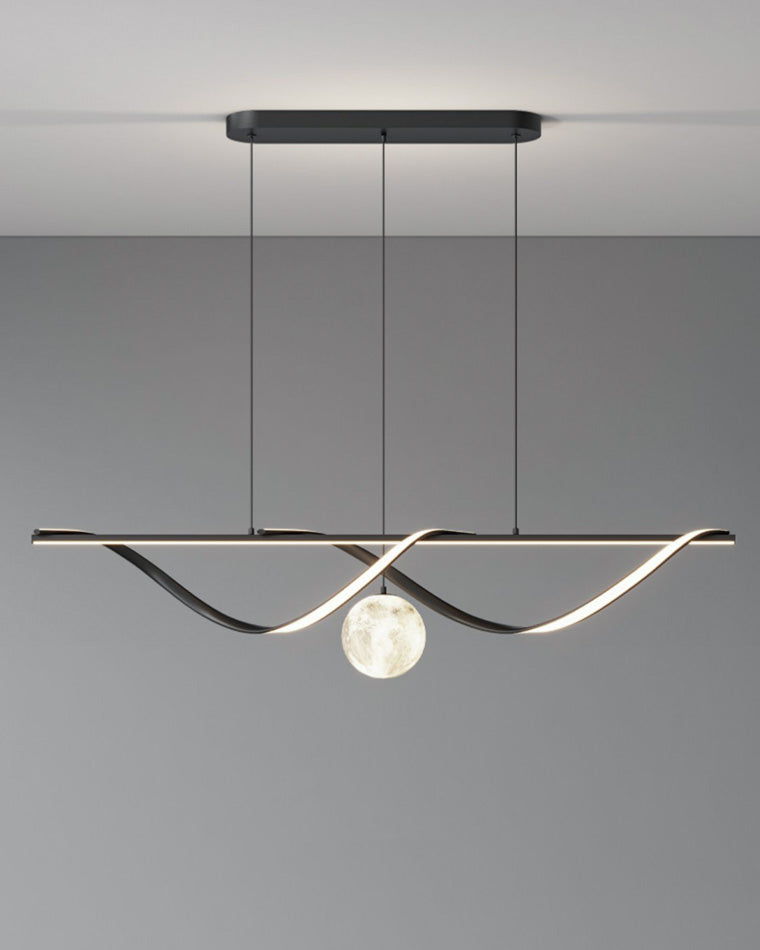 WOMO Moon Sculptural Linear Chandelier-WM2239