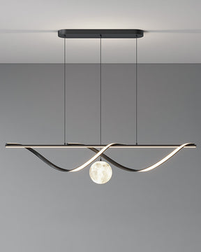 WOMO Moon Sculptural Linear Chandelier-WM2239