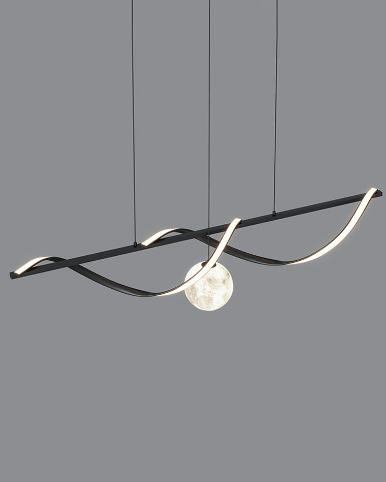 WOMO Moon Sculptural Linear Chandelier-WM2239