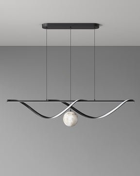 WOMO Moon Sculptural Linear Chandelier-WM2239