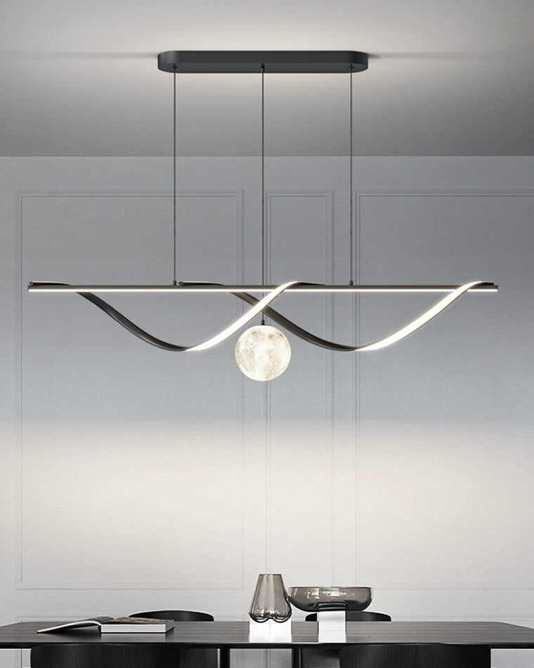 WOMO Moon Sculptural Linear Chandelier-WM2239