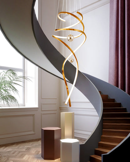 WOMO Spiral Foyer Chandelier-WM2246