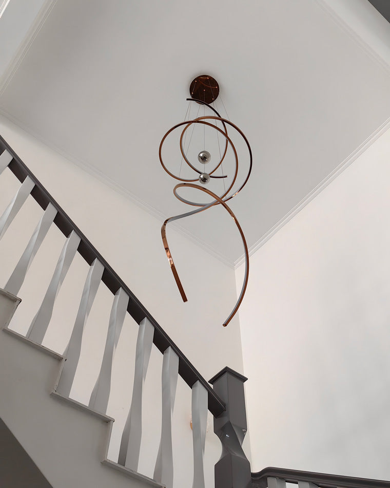 WOMO Spiral Foyer Chandelier-WM2246