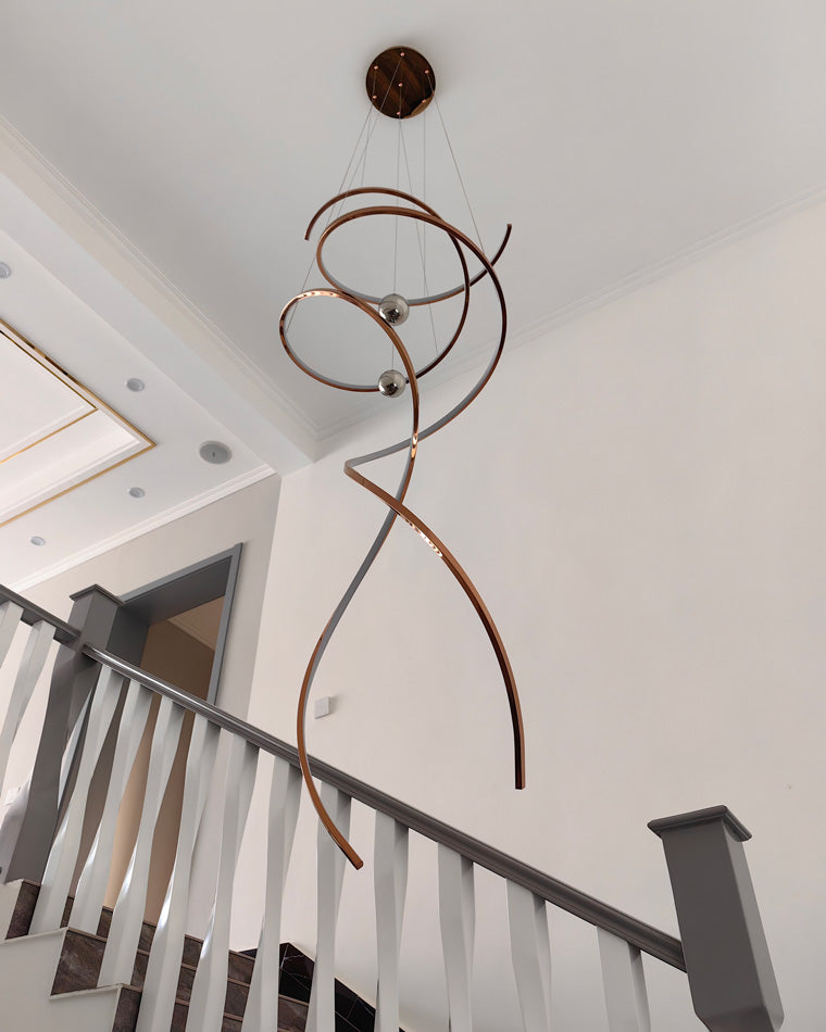 WOMO Spiral Foyer Chandelier-WM2246