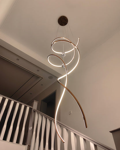 WOMO Spiral Foyer Chandelier-WM2246