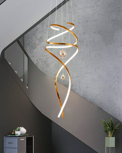 WOMO Spiral Foyer Chandelier-WM2246