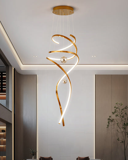 WOMO Spiral Foyer Chandelier-WM2246