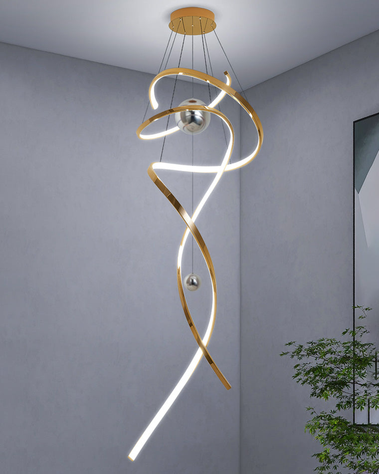 WOMO Spiral Foyer Chandelier-WM2246