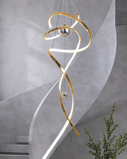 WOMO Spiral Foyer Chandelier-WM2246