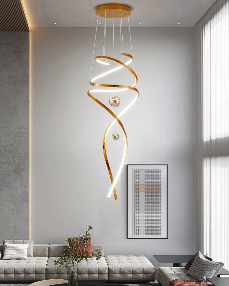 WOMO Spiral Foyer Chandelier-WM2246