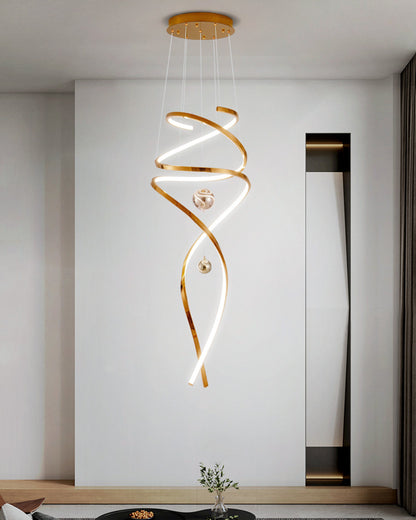 WOMO Spiral Foyer Chandelier-WM2246