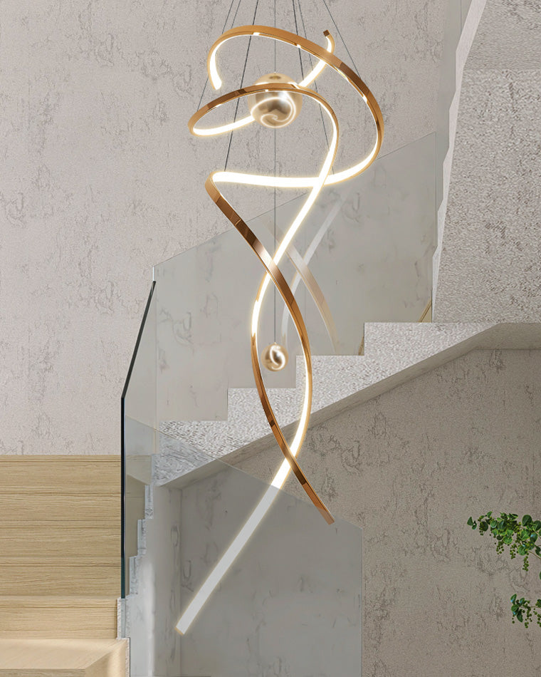 WOMO Spiral Foyer Chandelier-WM2246