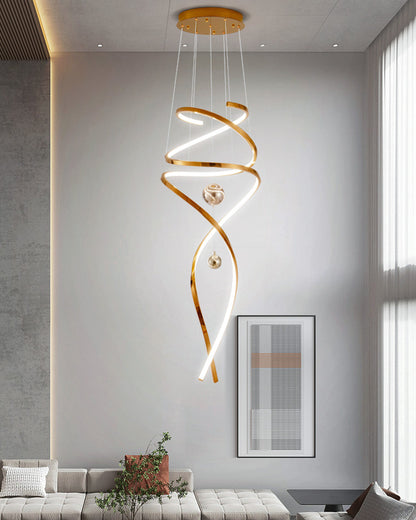 WOMO Spiral Foyer Chandelier-WM2246