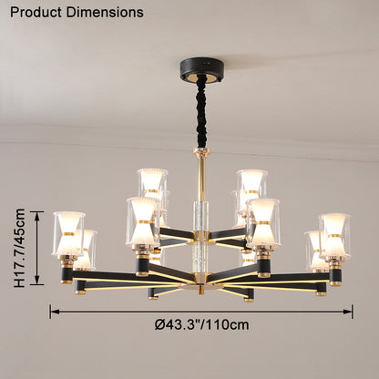 WOMO Modern Pillar Candle Chandelier-WM2250