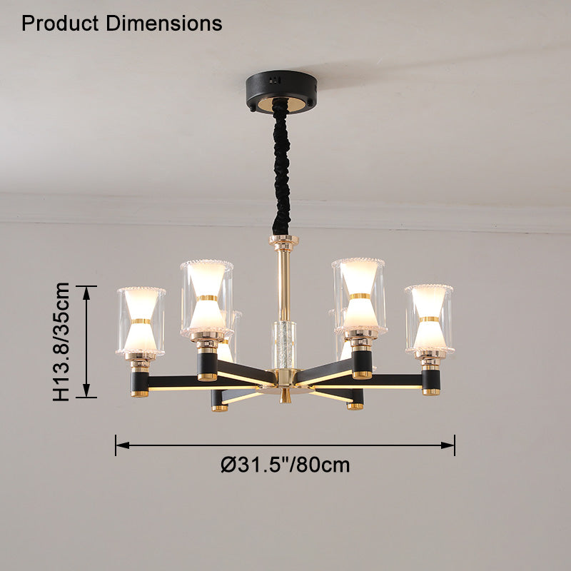 WOMO Modern Pillar Candle Chandelier-WM2250