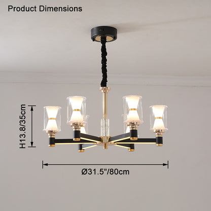 WOMO Modern Pillar Candle Chandelier-WM2250